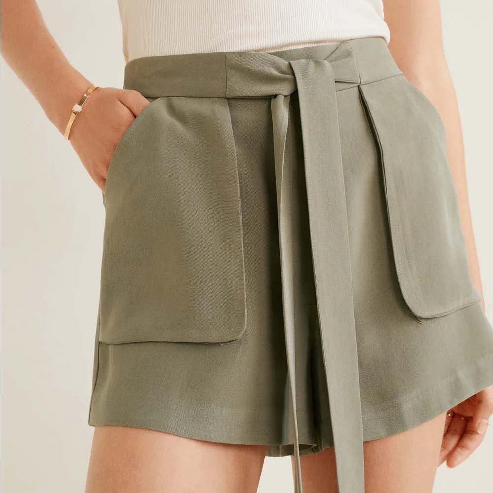 COPY - Mango bowed flowy shorts